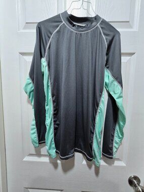 Banana Boat Mens Shirt L UPF 50+ Sun Protection LS Pullover Surf Swim Fishing